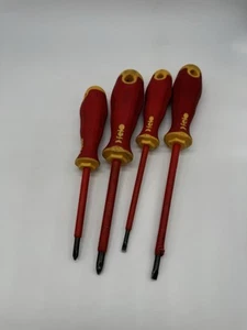 Felo Electrician Ergonic 4 Piece Screwdriver Set Slotted Pozi Phillips - Picture 1 of 4
