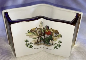 Vintage Carrigaline Book Shaped Vase Traditionalism Souvenir - Picture 1 of 8