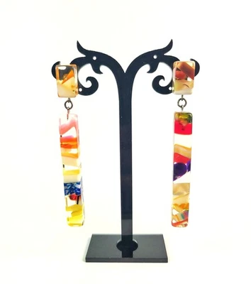 Sobral Early Preterito Perfeito Magda Artist Made Dangle Post Earrings - Image 1 of 4