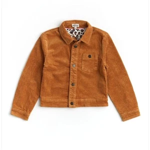 NEW Finding Foxtale Girls Brown Sugar Scout Jacket Size 6 Leopard Corduroy $54 - Picture 1 of 7