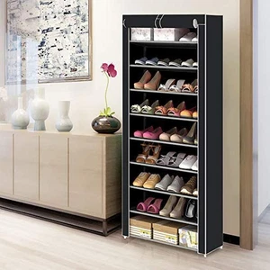 Schuhregal 9-Ebenen Schuhschrank Schuhablage Schuhständer Schuhaufbewahrung NEU - Bild 1 von 11