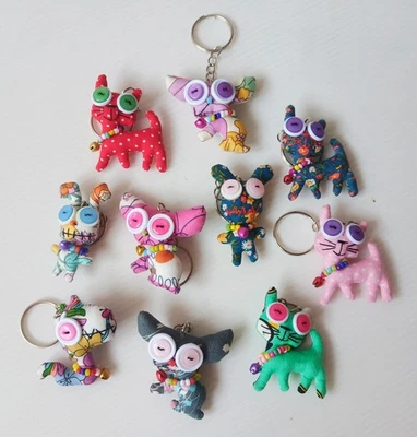 Llaveros de tela con dije de animales: accesorios únicos para amantes de los animales No.7 Foto 1 de 4