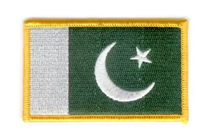 PAKISTAN PAKISTANI FLAG PATCHES COUNTRY PATCH BADGE IRON ON NEW EMBROIDERED - Bild 1 von 1