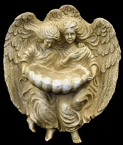 ÁNGELES 3D MUJER PARED DECORACIÓN HOGAR JARDÍN ACABADO ANTIGUO - Imagen 1 de 3