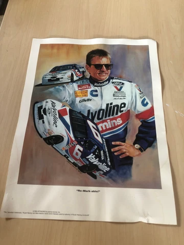 Mark Martin Re-Mark-Able 11.5" x 15.25" Poster 1996 Artworks - Jeanne Barnes #N8 Cover