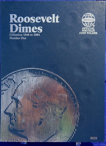 Whitman Roosevelt Dime #1 1946-1964 Coin Folder, Album Book #9029 