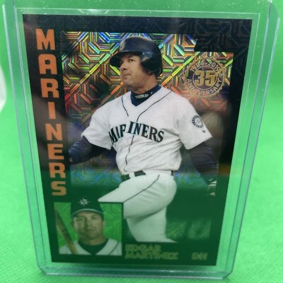 2019 Topps Edgar Martinez Seattle Mariners T84U-37 Black 79/199 - Image 1 of 2