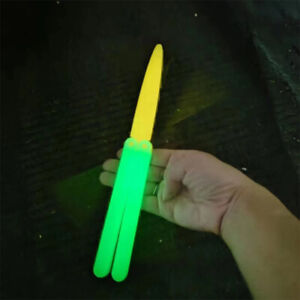 Creative Luminous 3D Gravity Butterfly Radish Knife Folding Decompression Toy
