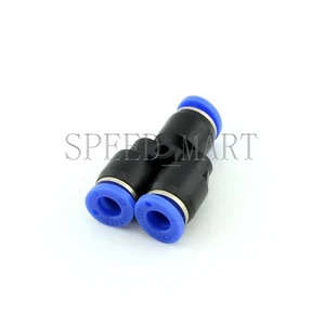 Y Type PY6 Pneumatic Air 3 Way Quick Fittings Connector 6mm Tube Hose - Foto 1 di 2