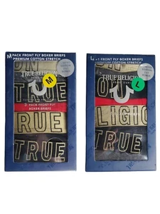 4er Pack True Religion Brand Jeans Premium Front Fly Boxershorts Limited Edition - Bild 1 von 9