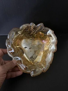 Vintage Carnival Glass Berry Pattern Candy Dish - Picture 1 of 4