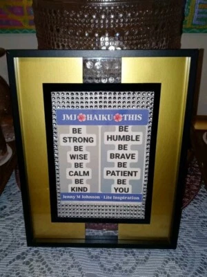 Letrero de pared de poema de cita motivacional inspiradora decoración de oficina en el hogar enmarcado 8"x10" Foto 1 de 4