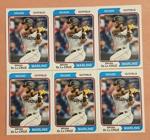 (6) Bryan De La Cruz 2023 Topps Heritage Card #185 LOT - Picture 1 of 1