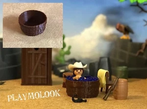 UNA BAÑERA OESTE WESTERN CUSTOM ACCESORIOS DECORADO FIGURA PLAYMOBIL NO INCLUIDO - Picture 1 of 3