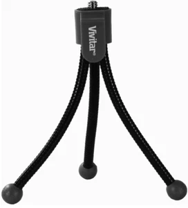 NEW Vivitar VIV-VT-2-Black Pocket Tripod (Black) - Free Shipping - ! - Picture 1 of 4