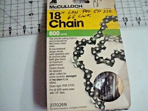 MCCULLOCH SAW CHAIN 217026N  PGR 370G  VINTAGE CHAINSAW NOS OEM - Picture 1 of 3