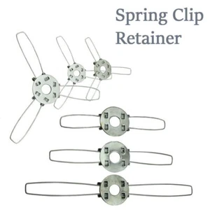 Pieza de montaje del retenedor con clip de resorte para pantalla de lámpara de vidrio 6 cm-16 cm 2/3 brazos clips Reino Unido - Imagen 1 de 15