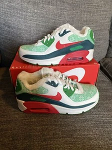 SUÉTER DE NAVIDAD NÓRDICA NIKE AIR MAX 90 Rojo Verde TALLA 3.5Y Ajuste Talla 5 W DC1621 100 - Imagen 1 de 5