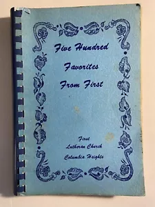 1979 First Lutheran Church Cookbook Columbia Heights MN Scandinavian Recipes - Picture 1 of 9