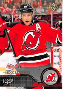 2014-15 Upper Deck Exclusives #117 Travis Zajac /100 - Picture 1 of 3