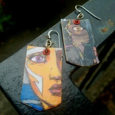 Ahsoka Tano Rex and Maul Star Wars Rebels Pendientes Pintados a Mano Foto 1 de 3