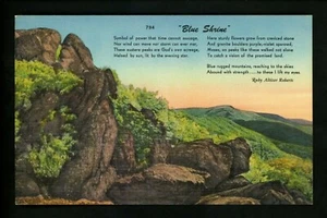 Poesie Gedicht Dichter Postkarte Blauer Schrein Rubin Altizer Roberts Leinen # 794 - Bild 1 von 2