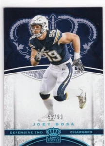 2017 Panini Crown Royale Joey Bosa Light Blue Parallel #55/99 - Picture 1 of 1