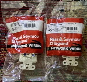 (2) TradeMaster Rahmen Adv. Multimedia Rahmen (2) Cat 5e, (2) F Conn C25E2F - weiß - Bild 1 von 2