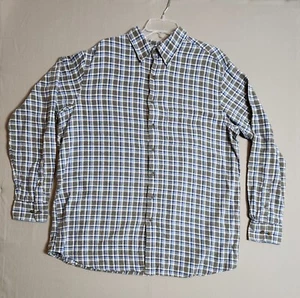 HB Harbor Bay Shirt Men's XLT Collared Plaid Long Sleeve Button Down Tall - Picture 1 of 9