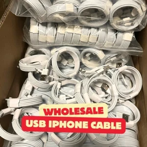 1-1000 Bulk Lot USB Cable 1M 2M For Apple iPhone 14/13/12/11/8/7/6 Charger Cord - Picture 1 of 10