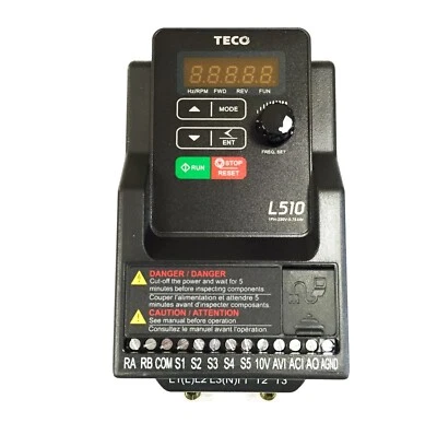 L510-201-H1-U Teco-Westinghouse 1HP Variable Frequency Micro Drive, 230VAC - Image 1 of 4
