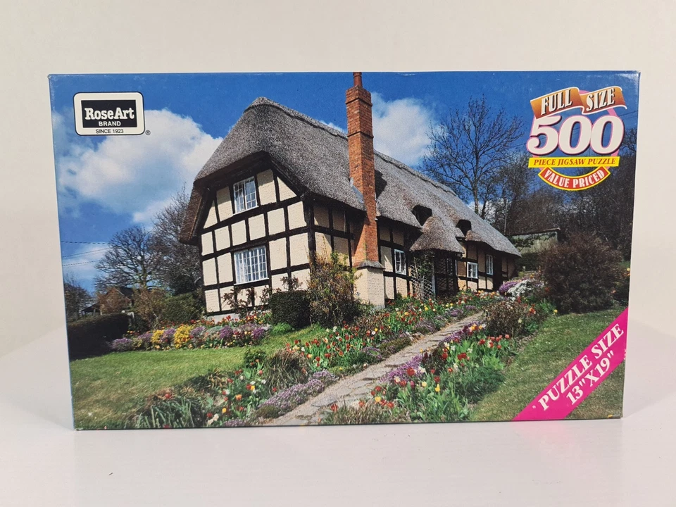 Cottage at Eastnor 500 全尺寸拼图 RoseArt 13 x 19 密封 全新  — 第 1/1 张图片