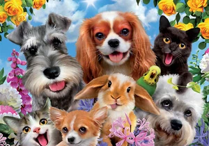 Rompecabezas Educa Selfie Pet Parade 200 piezas - Imagen 1 de 3