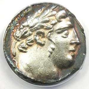 Phoenicia Tyre AR Shekel Bible Silver Melkart Coin 93 BC - ANACS XF45 (Ch EF) - Picture 1 of 4