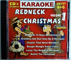 CD + G DE KARAOKE: NAVIDAD REDNECK ~ Volumen 1 ~ Letras impresas ~ Chartbusters - Imagen 1 de 5