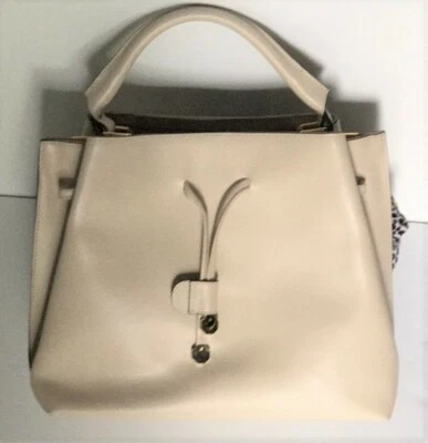 Alberta Di Canio Handbag Beige Leather Shoulder Bag - Image 1 of 4