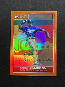 2006 Bowman Chrome Orange Refractor /25 Mike Cameron #94 | Padres SSP
