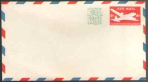 US. UC30. 6c + 1c. DC-4 Skymaster. Size 13: 6 3/4'' x 3 3/4''. MNH. 1958 - Picture 1 of 1