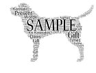 word art picture personalised gift present keepsake Labrador Dog Pet Family