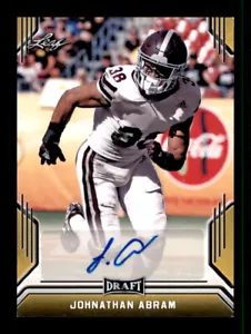 2019 Leaf Draft #BA-JA2 Johnathan Abram Autografi - Foto 1 di 2