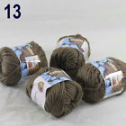 Sale 4BallsX50g Super Soft Cotton Chunky 16 Ply DIY Hand Rugs Shawl Knit Yarn 13