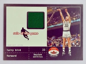 2001-02 Fleer Shoebox Sole of the Game Worn Jersey Larry Bird #160 /200 - Bild 1 von 2
