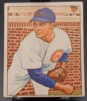 1950 Bowman #196, Doyle Lade, Chicago Cubs, Excellent, RMBCollctables - Image 1 of 4