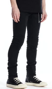 Pantalones de mezclilla elásticos ajustados negros Cash de En Noir para hombre - Imagen 1 de 4