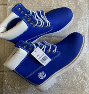 Nuevo sin Caja Timberland 6" Premium Azul/Blanco Botas Impermeables Para Hombre EE. UU. 8,5M - Imagen 1 de 3
