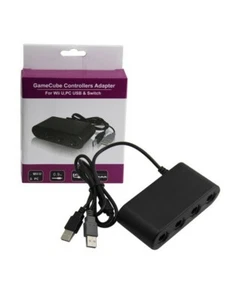 Adaptateur Filaire 4 Manettes GameCube pour  Wii U, Switch ou PC Windows 7/8/10 - Imagen 1 de 7