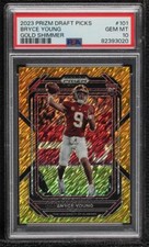 2023 Prizm Draft Picks Gold Shimmer 2/15 Bryce Young PSA 10 GEM MINT Rookie RC