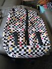 Checkerboard Laptop Backpack W Padded Divider W Pockets