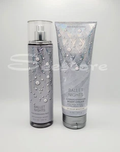 Bath & Body Works Ballet Nights Body Mist & Body Cream 8 fl oz New Set of 2 - Picture 1 of 1