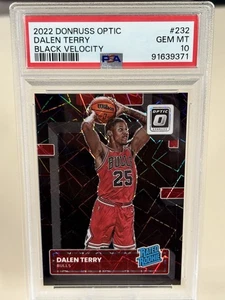 2022 Donruss Optic #232 Dalen Terry Black Velocity /39 PSA 10 - Bild 1 von 3